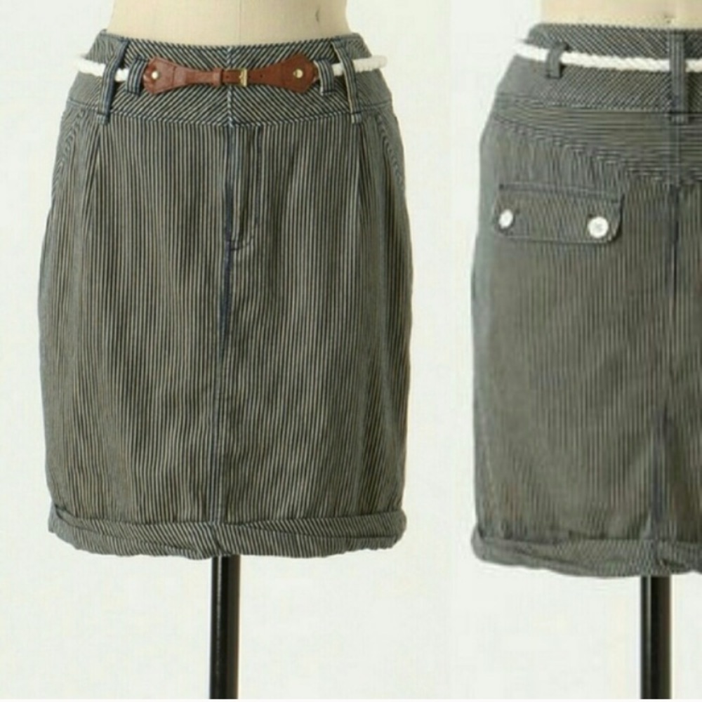 Anthropolgie stripe skirt